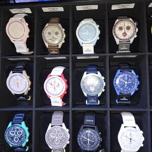 Omega Blue Chronograph Watch